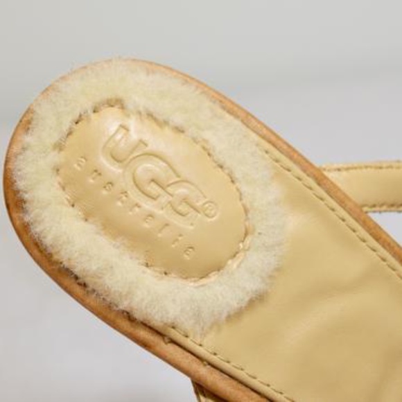 Tan Distressed Leather Studded Platform Wedges Made in Australia 🇦🇺 🏷️ NWT - Picture 5 of 8